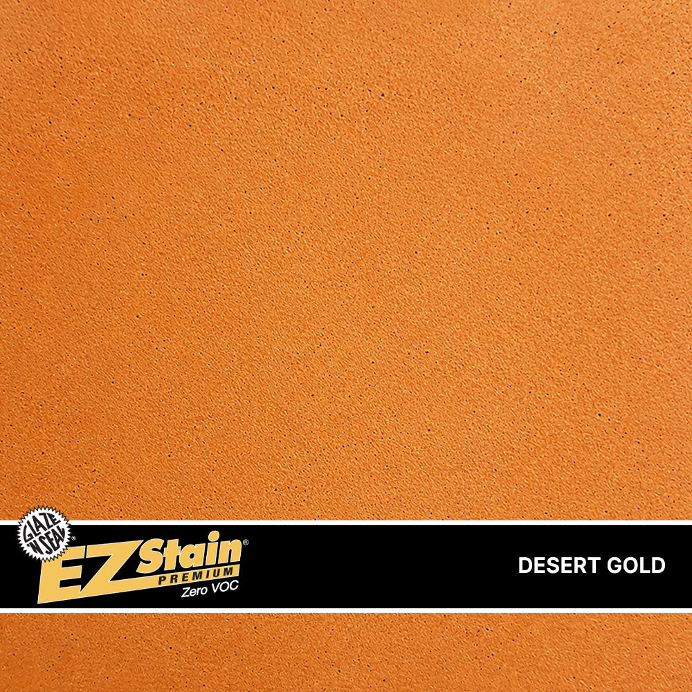 Desert Gold color swatch with EZ Stain logo and product name.