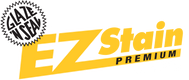 Logo of EZ Stain Premium with Glaze N Seay branding on a white background
