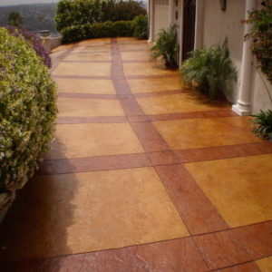 Concrete Stained Driveway