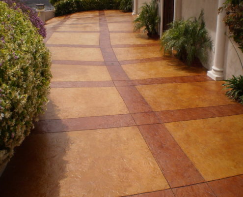 Concrete Stained Driveway